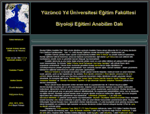 Tablet Screenshot of biyolojiegitim.yyu.edu.tr